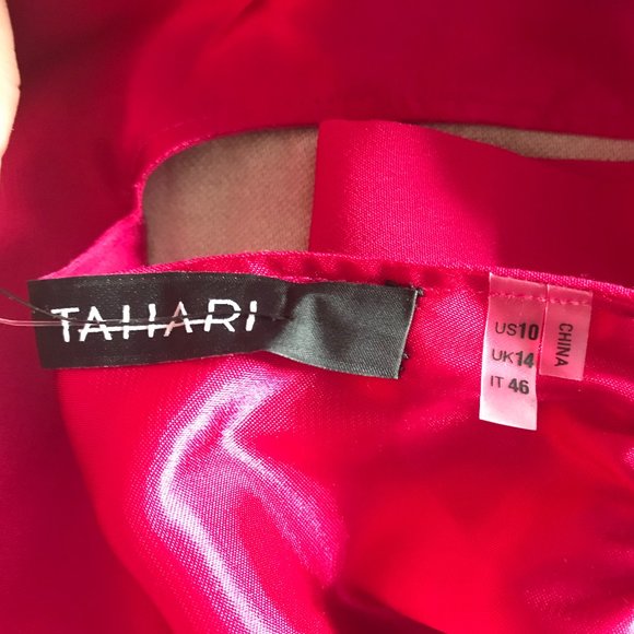 Tahari Krystal Halter Dress in Shocking Pink (NWT) - Picture 7 of 14